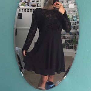 Vintage velvet sunflower dress